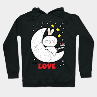 funny rabbit design Hoodie